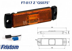 Seitenmarkierungsleuchte orange LED mit Rückstrahler FT-017 Z LED *QS075