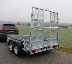 Přívěs UNK pro stavební stroje 3500kg 1,8x3m