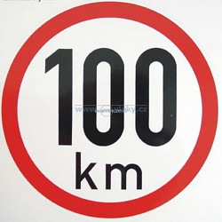 Geschwindigkeitkleber 100km 19cm