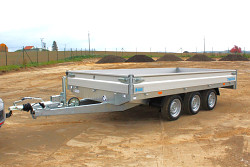 Přívěs valník AZURE H-3 405x200 3500kg 3 nápravy