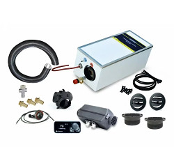 Teplovodní set skládající se z Autoterm Air 2D a bojleru Pundmann 9 litrů / 230V / 500W