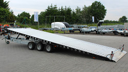 Přívěs Wiola L35G65P hydr. sklopný autopřepravník 6,5m 3500kg