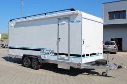 Přívěs skříňový Tomplan TFS 550.00 2700kg Speed caravan vč. zadních dvoukř. dveří