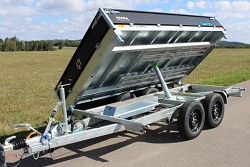 Přívěs sklápěč Henra 331x184 Kipper Para 3500kg R14 listová pera, nájezdy