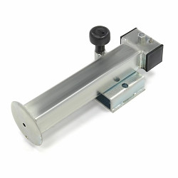 Podpěrná noha, otočná, čtvercová 60 x 415 mm, s šestihranem 19 mm, s přírubou, rozteč mezi přírubami 43 mm, délka vytažení 240 mm, nosnost 1350 kg.