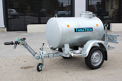 Přívěs ECIM cisternový 500l 750kg, výškově stavitelná oje