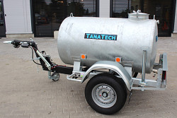 Přívěs ECIM cisternový 1000l 1300kg, výškově stavitelná oje