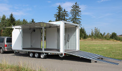 Skříňový autopřepravník Wiola 600x245x215 3500kg 3nápravy