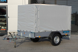 Přívěs Saris MC 255 133 1350kg, čelo otevírací, plachta 150cm