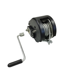 Ručný navijak 4100kg lano 10mx7mm s hákom automatická brzda