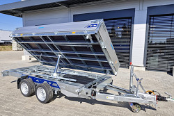 Přívěs Saris 3-str. sklápěč 356 184 3500kg HD, kombi hydr., listová pera
