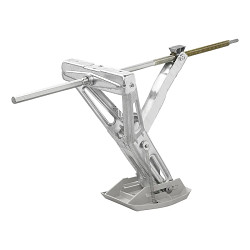 Oporná noha karavanu/prívesu 1000kg 605x280mm V:470mm vr.stabilizačné pätky a predĺženého otočného mechanizmus
