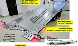 Přívěs Balhanger TriMaxLift 3560 3500kg hydr. sklopný autopřepravník