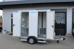 Sanitární přívěs Tomplan TWC25.01.01 750kg - mobilní WC - 2 kabiny