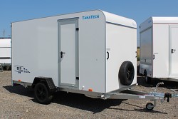 Skříňový přívěs Tomplan TFS 360.01 SC 1500kg+rampa+dveře+alu kola 360x180x190cm