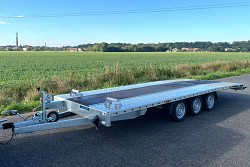 Přívěs na auta Martz UNIDECK 550 3500kg překl. výplň, kola R13", lomený