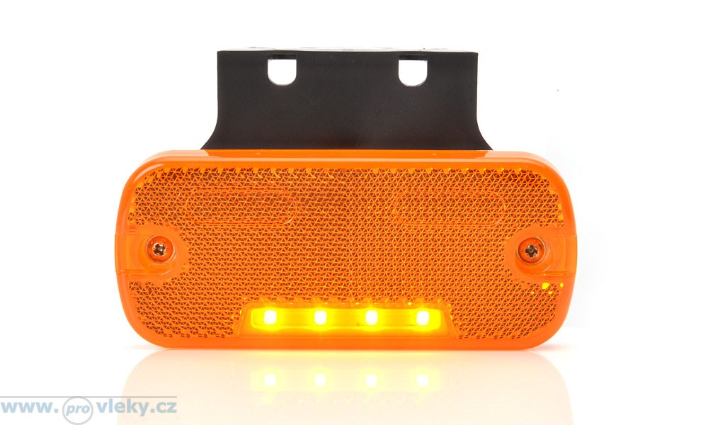Svítilna poziční W128 oranžová LED vč. odrazky