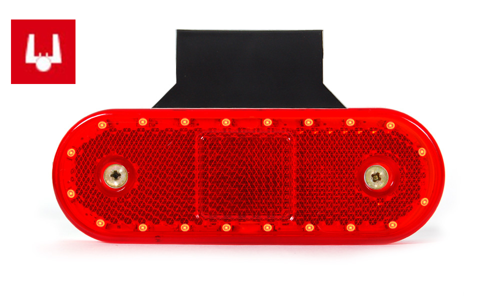 Poziční svítilna zadní červená 535ZJ LED s konektorem