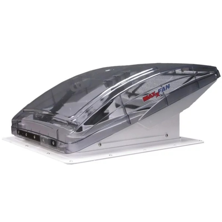 Střešní ventilátor MAXXAIR MAXXFAN DELUXE 12V průhledný/krystal 400x400 mm